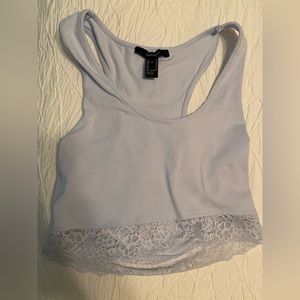 Forever 21 baby blue racer back tank top size medium